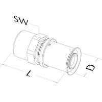 Roth Niple de transición 32x1 1/4" AG, 1135001275