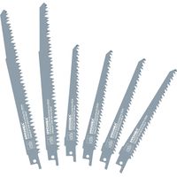 Hychika Stichsägeblätter, 6-teilig Stichsägeblätter Holz für Bambus, PVC, Holz, Trockenbau, Passend für alle Stichsägeblätter
