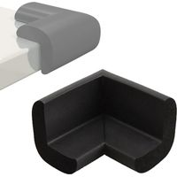 NN87C PROTECTION D'ANGLE EN MOUSSE NOIRE POUR LES COINS ET LES BORDS DE TABLE 1 PIÈCE.