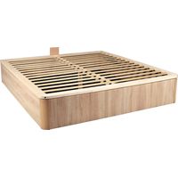 Rete contenitore 140 x 190 cm con legno massello Naturale chiaro - TALISO di YSMÉE