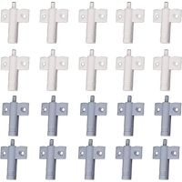 20 amortisseurs de porte de cuisine, amortisseurs de porte d'armoire, amortisseurs de tiroir, amortisseurs doux et silencieux, pour armoires, portes (blanc + gris)