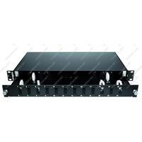 Gigamedia GMT012N - Cassetto ottico nudo scorrevole per 12 connettori ST simplex - Nero