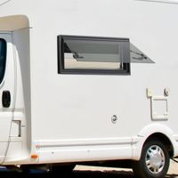 700x300mm camping - car trempé fenêtre d'extension, peut ouvrir 40 °, camping - car fenêtre de camping - car avec store de fenêtre