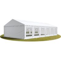 Tendone per feste 5x12 m - ignifugo PVC bianco 100% impermeabile Gazebo da giardino Tendone da esterno Tenda party