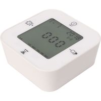 Thermomètre-hygromètre multifonctionnel, commande vocale, horloge numérique haute précision, indicateur de température et d'humidité