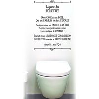 Wall Stickers - STC - Toilet Prayer - Black - Bathroom - Contemporary Design