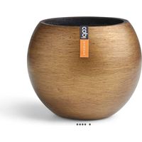 Joli pot rétro forme boule doré en matières synthétiques H 15 x D 18 cm Doré - dimhaut: H 15 cm - couleur: Doré