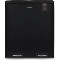 Tretmülleimer les collectors schwarz Edelstahl 60 Liter