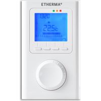 Etherma ET-14A Funkthermostat Weiß mit LCD-Bildschirm