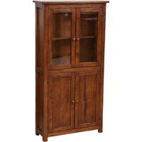 Vitrina alacena realizada artesanlamente de madera maciza de tilo