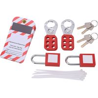 Kit de verrouillage électrique, cadenas de sécurité avec loquet d'étiquette, antirouille pour Station de verrouillage