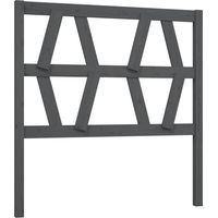 Maison Exclusive - Tête de lit Gris 96x4x100 cm Bois massif de pin