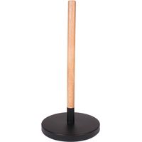 Support pour rouleau d'essuie tout en bois et métal