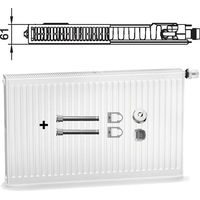 Kermi Radiateur à vanne profilée Type 11 500x600mm Position de la vanne à droite FTV110500601R1K