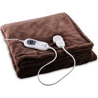 Klarstein – Couverture chauffante électrique 180 x 130 cm – 120 W – 3 niveaux de température – Minuteur automatique – Douce microplush