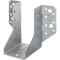 Sabot de charpente type A 50 x 105 mm – Acier galvanisé sendzimir – Fixation latérale avec 4 trous Ø 9 mm – Pour poutres en bois – Alberts