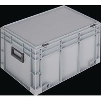 Ku.-Koffer L600xB400xH333mm PP 2 Griffe Schiebeverschluss grau 62,2l