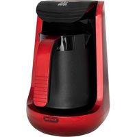 Mulex 1L 600W Elektrischer Mokkakocher Mokkakanne Espressokocher 4 Tassen Rot