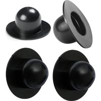 LaBlanc - Tapa de repuesto para filtro de piscina - Compatible con Intex - Negra - Paquete de 4 - Accesorios de jardín