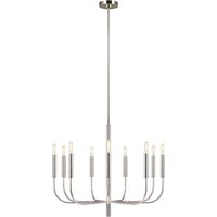 Elstead Brianna 9 Leichter Kronleuchter, poliertes Nickel, E14