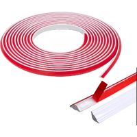 5M Flexible Trim, TPE Flexible Wall Caulk Moulding Skirting beading Laminate beading Floor Corner Edging Strip (12mm9mm)