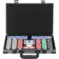 Jeu de poker, 400 jetons, Pad, 2 jeux de cartes, Disque du donneur, Boîte de poker, 5 dés
