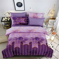 Sets de Housse de Couette 220x240 cm, Parure de lit avec housse de couette en microfibre, Parure de Lit avec Fermeture Éclair Housse Couette Imprimé en Microfibre avec 2 Taie d'oreiller