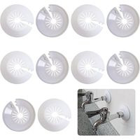 Cache-tuyau de radiateur, 10 pièces, cache-tuyau de radiateur, garniture de cache-tuyau en plastique (10-25 mm)