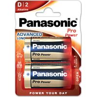2 Piles LR20 D Panasonic Pro Power 1,5 V