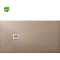 Piatto doccia rettangolare in marmoresina sabbia modello stone free h2,8 cm 70x120 BARBOTTINA