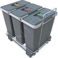 Elletipi Ecofil - Poubelle intégrée, divisée, 36 L PF01 34B4