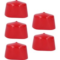 5 Pièces Bouchons de Protection Filetage PVC 60mm Diamètre, Résistants à la Chaleur et à la Corrosion, Flexibles