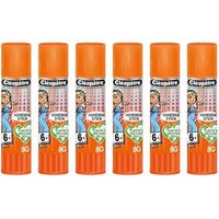 Lot de 6 tubes de colle - Transparent - Papier - Carton - Ecole - Cléopâtre - 8G
