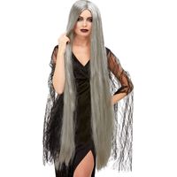 Witch Wig Extra Long - Grey - 120cm Long - 52068
