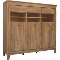 Credenza Raya legno 3 ante in vetro