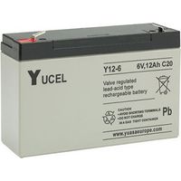 Yuasa – Batterie pour alarme 6V 12Ah – Y126 – Technologie VRLA sans entretien – Applications : jouets enfants, systèmes d'alarme, portails électriques
