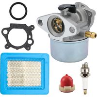 Kit completo de carburador con bombilla de cebado y filtro de aire para motores de 4 a 7 CV – Modelos 498170, 497586, 497314