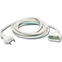 Elektrische Verlängerung 2 Meter Flachschlauchkabel 2x1 BL 76305