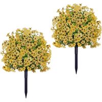 Plantes Artificielles D'ExtéRieur Avec Tuteurs, Faciles D'Entretien. Buissons De Buis RéAlistes Pour La Porte D'EntréE, La VéRanda, La Terrasse Et Le Jardin