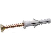 TASSELLO A ESPANSIONE CON COLLARINO IN NYLON Ø 6x30 mm - vite-screw 5,0x40 mm Q.TA 200