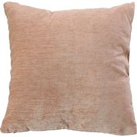 Coussin déhoussable en velours, fermeture par zip