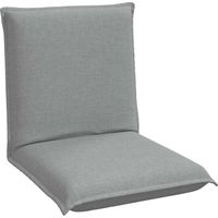 vidaXL Adjustable Floor Chair Light Grey Fabric