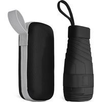 Parapluie de voyage coupe-vent à 8 nervures, compact et portable pour homme et femme, mini parapluie capsule.