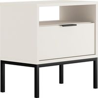 Nachttisch Seattle , Weiß, 55cm