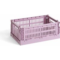 Cesta Colour Crate HAY Rosa Poudré 26,5x17x10,5 cm