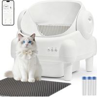 Litière Automatique Autonettoyante 76L pour Chat avec Application, Capteurs de Sécurité, Bac à Déchets 10L et 3 Modes de Nettoyage