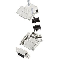 TRU COMPONENTS TCD45PKM09HDS15K 7709156 D-SUB Buchsenleisten-Set 45 ° Polzahl: 15 Lötkelch 1 St.