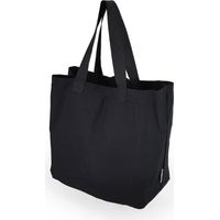 Stoff Einkaufstasche mit zwei Tragegriffen schwarz 40 x 20 x 40 cm