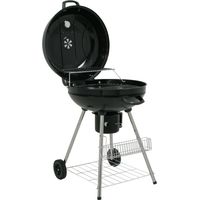 BBQ-Toro barbecue a sfera Birch 57 cm BBQ barbecue a carbone, carrello barbecue, barbecue rotondo a carbone