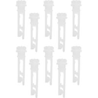 Lot de 10 clips de réparation verticaux en vinyle pour stores verticaux - Pour réparation de stores de fenêtre verticaux, lamelles, rideaux - Blanc